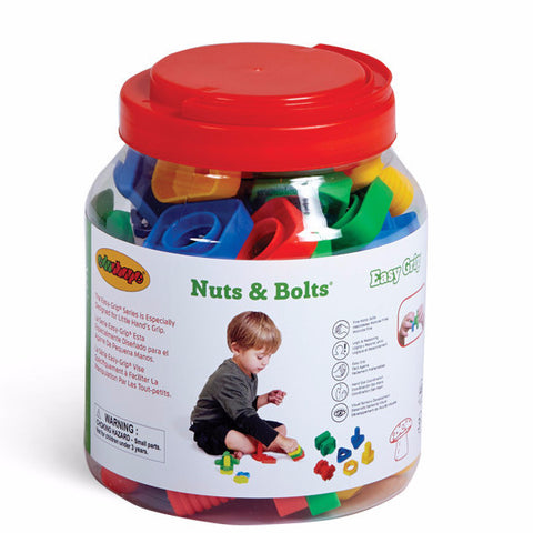 EZ Grip Nuts Bolts - 48 PC Edushape Special Needs Essentials