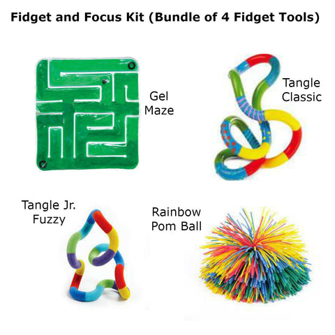 The Fidget and Focus Kit (Bundle of 4 Fidget Tools) Special Needs Essentials Special Needs Essentials