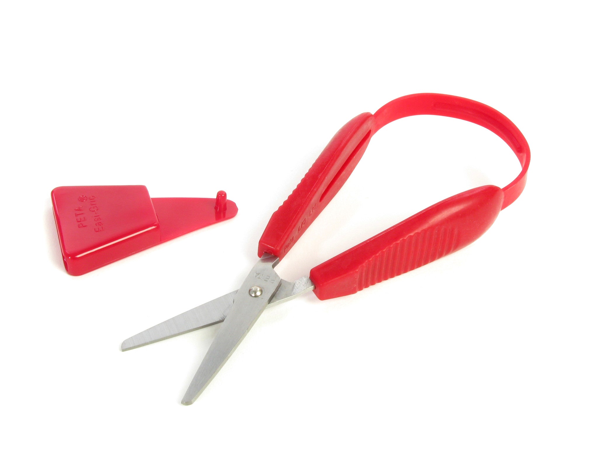 Neikafan 3 Pcs Loop Scissors for Kids Easy Grip Scissors Self Opening for  Craft Scissor(Blue/Red/Yellow)