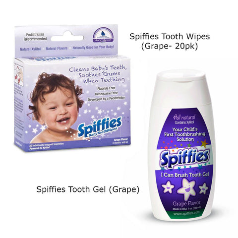 The Baby Brushing Bundle (Spiffies Tooth-Brushing Gel & Tooth Wipes) Special Needs Essentials Special Needs Essentials