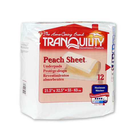 Peach Sheet Underpad Tranquility Special Needs Essentials