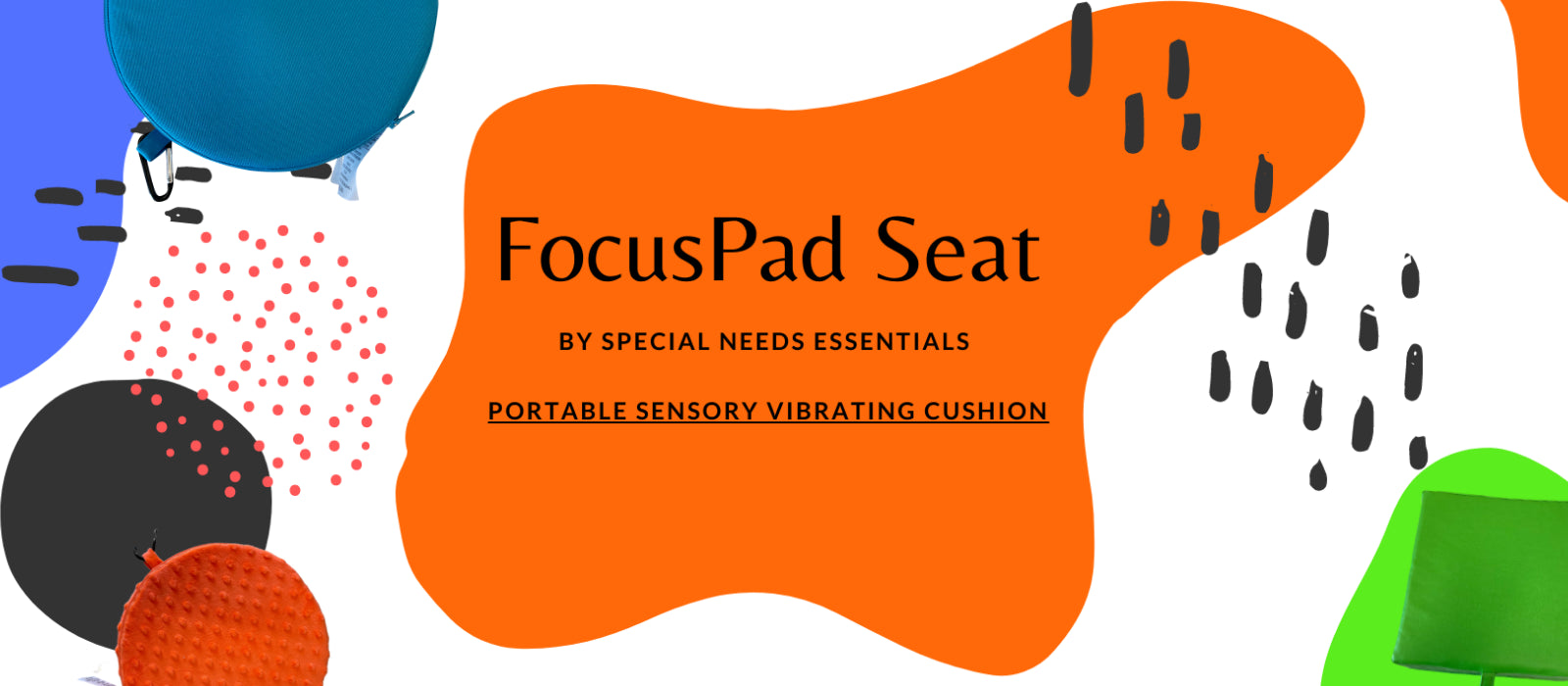 Portable Sensory Seat Cushion - Green